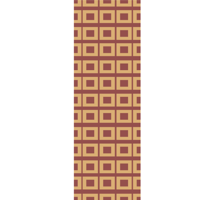 Retro geometrijske kocke kvadratno tapeta - TenStickers