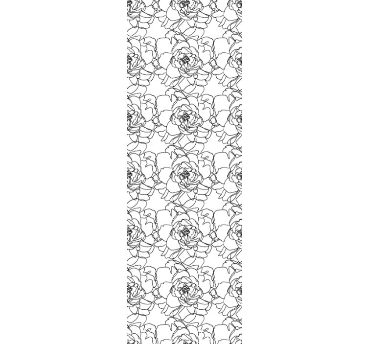 Elegantno cvetenje cvetov cvetlični ornamentalni zidni papir - TenStickers