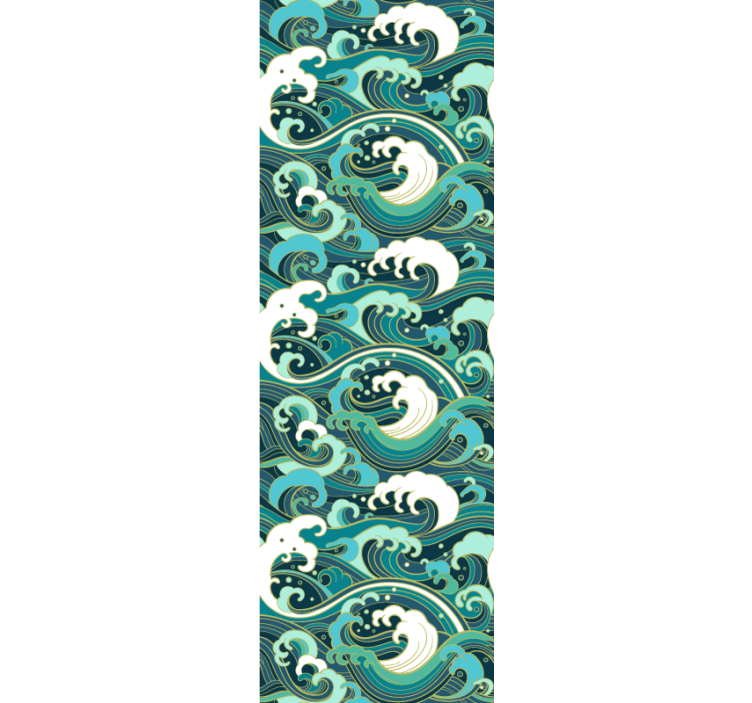 Elegantni morski valovi tapeta narave - TenStickers