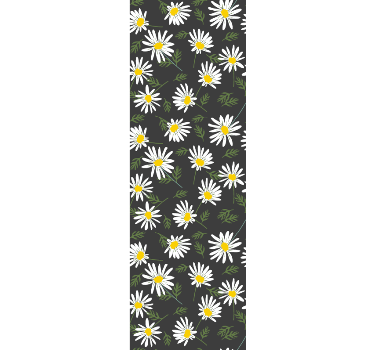 Daisies and leaves tapeta z motivom vrtnice - TenStickers