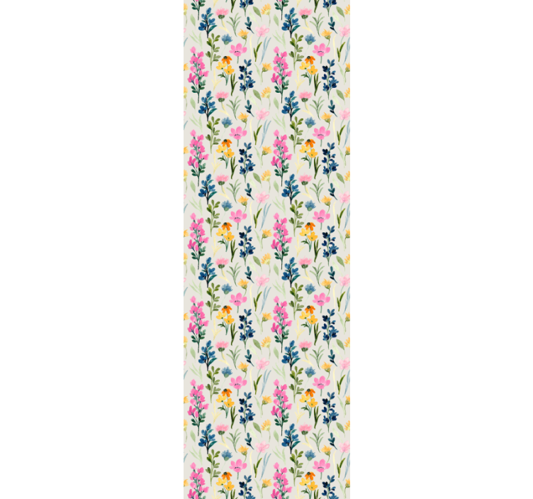 Floral vivid display tapeta z motivom vrtnice - TenStickers