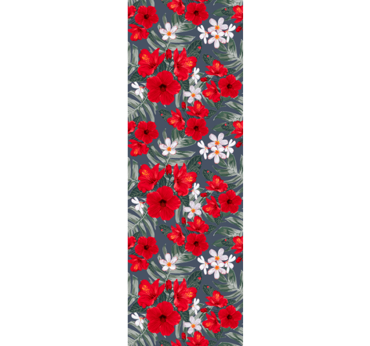 živahen cvetlični prikaz tapeta z motivom vrtnice - TenStickers