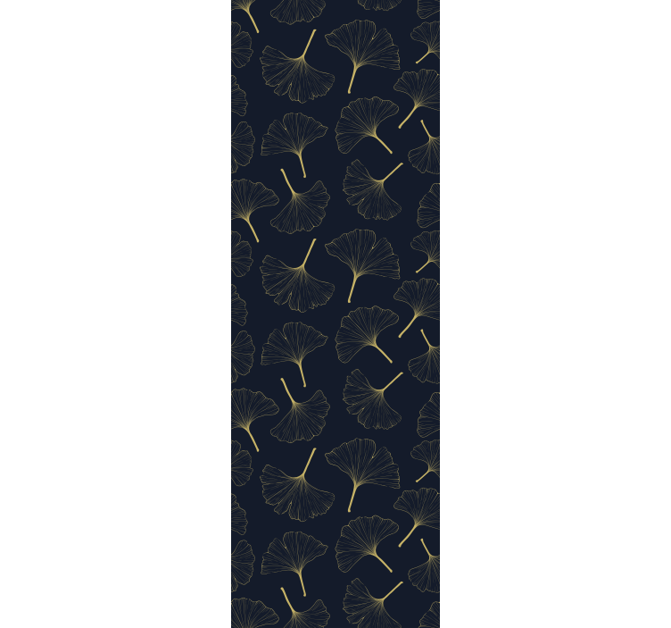 Eleganca ginkovih listov Tapeta za dnevno sobo - TenStickers