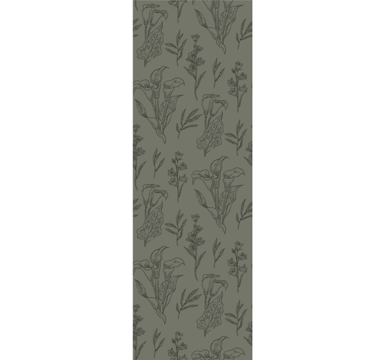 Cvetlični elementi tapeta z motivom vrtnice - TenStickers