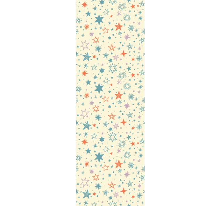 Pisani zvezdni okraski otroške sobe tapete - TenStickers