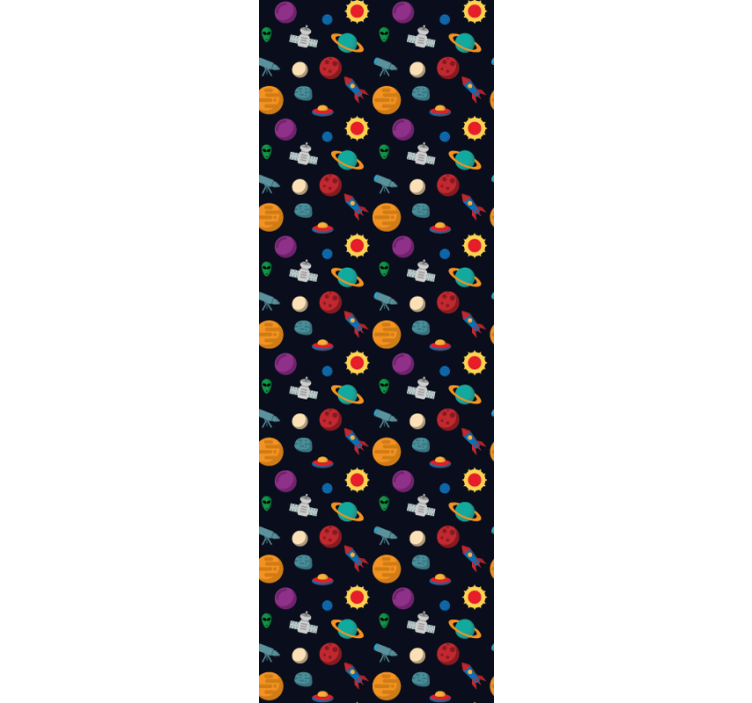 Prizorišče kozmične avanture tapeta z zvezdami - TenStickers