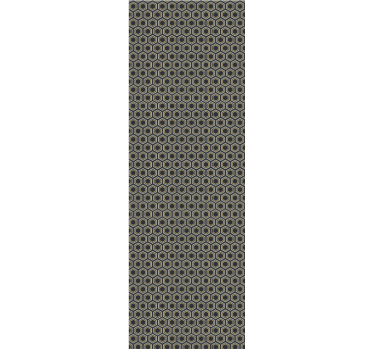 Heksagonalna tekstura tapeta s 3D učinkom - TenStickers