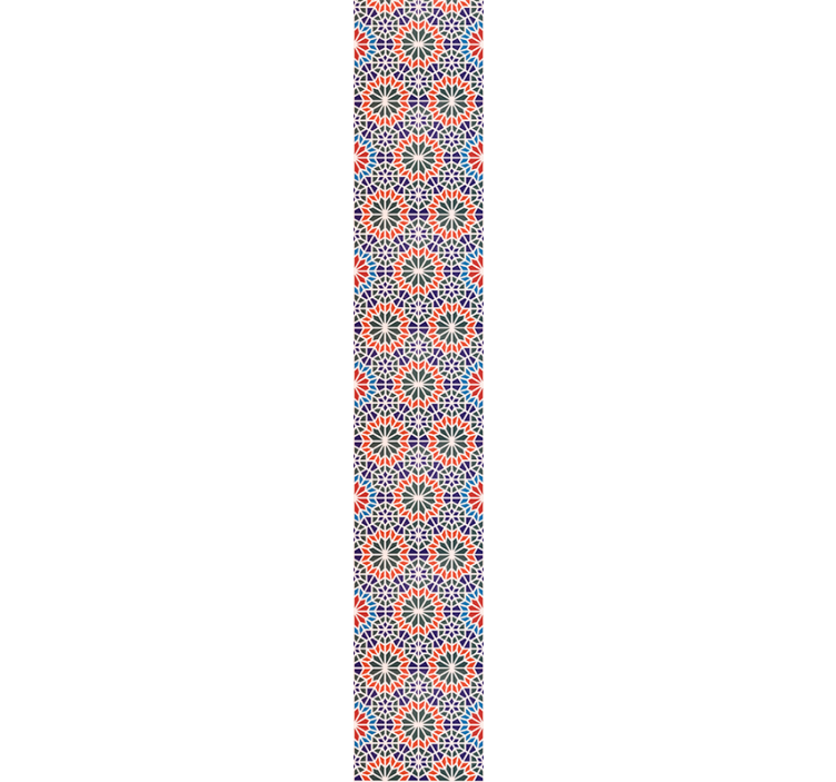 Geometric floral motifs cvetlični ornamentalni zidni papir - TenStickers