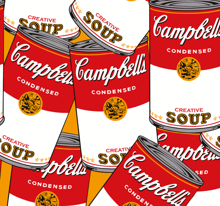 Campbells andy warhol umetniško tapeta - TenStickers
