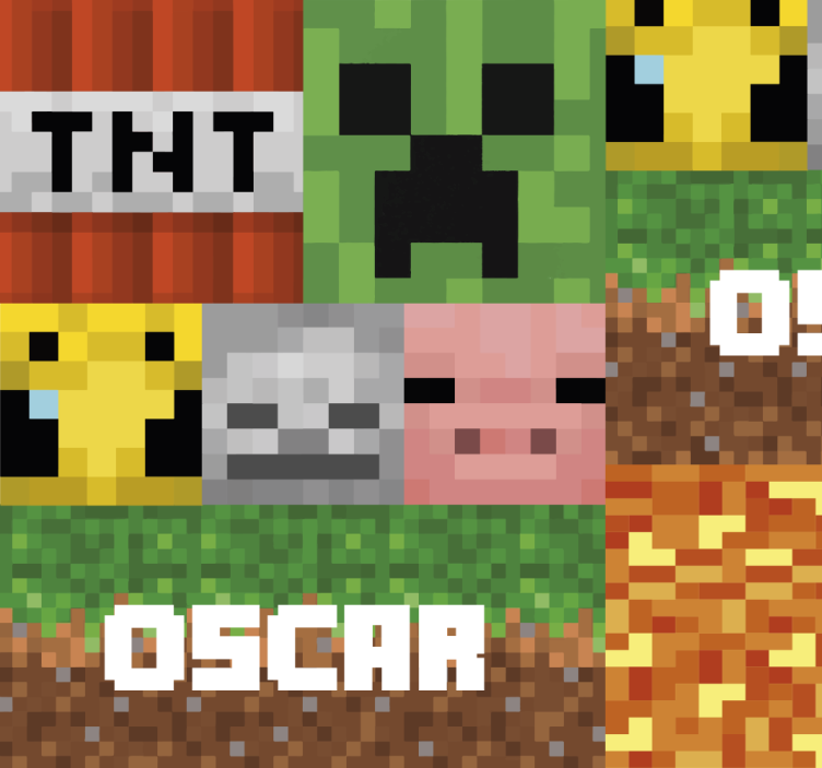 Geometrijski vzorec za igre Tapete za najstniške sobe - TenStickers