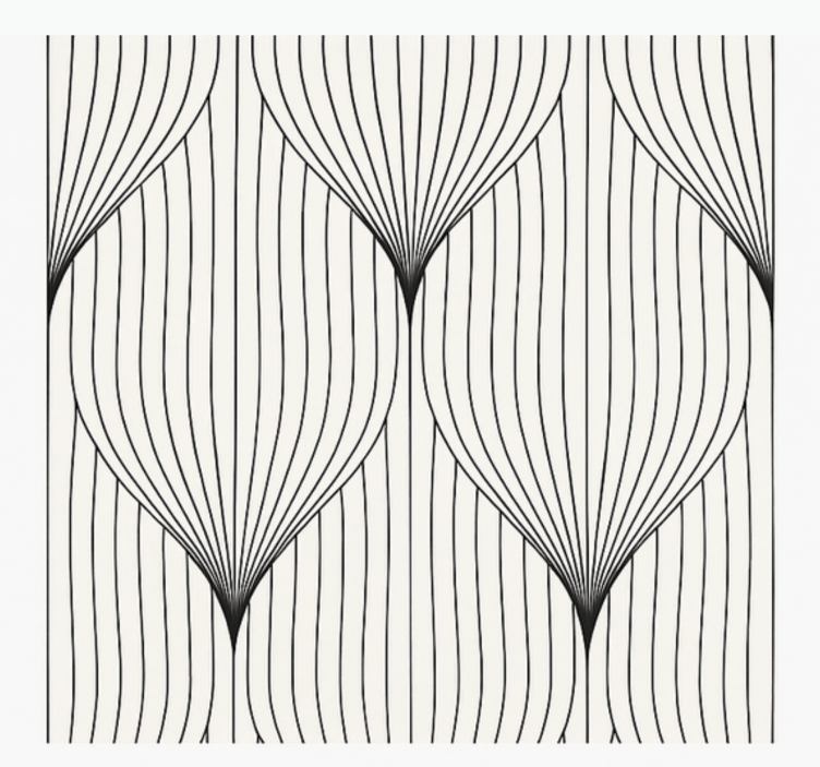 Simetrični dekorativni perjanik tapeta za glavno spalnico - TenStickers