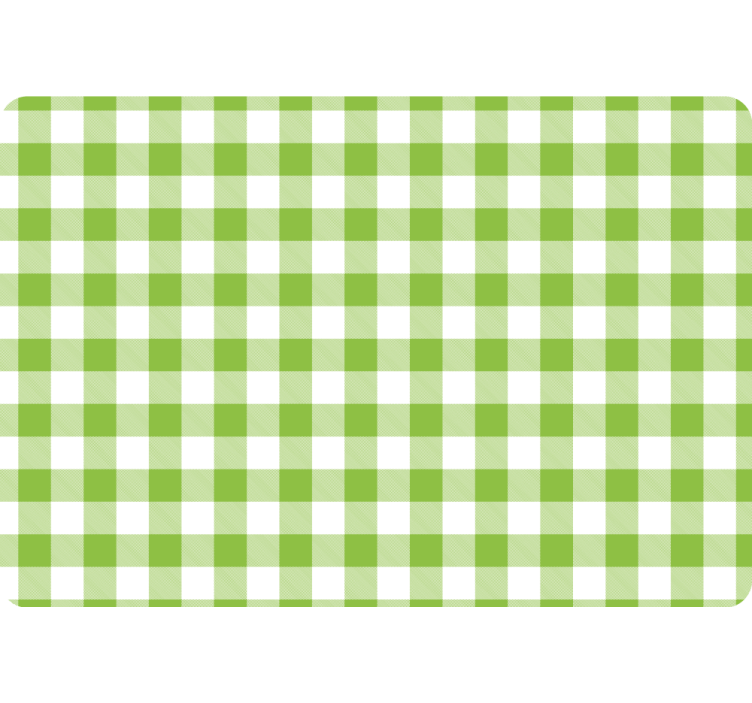Green checked plaid design geometrijski zidni papir - TenStickers