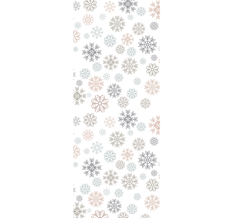 Beige snowflakes pattern božično ozadje za tapete - TenStickers