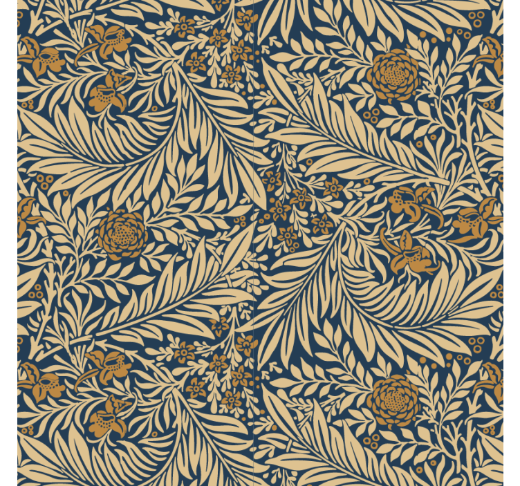 Floral vintage tapeta za dnevno sobo - TenStickers