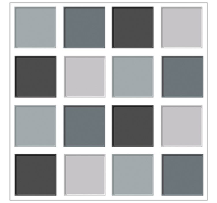 Tiles in grey shades tapeta za dnevno sobo - TenStickers