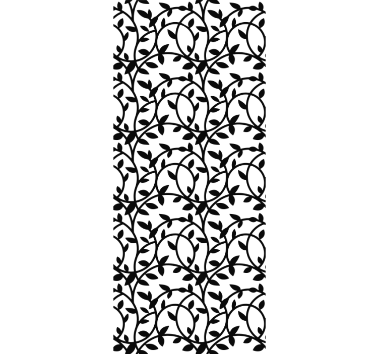 Black and white branches tapeta za dnevno sobo - TenStickers