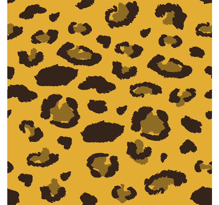 Leopard animal print tapeta za dnevno sobo - TenStickers