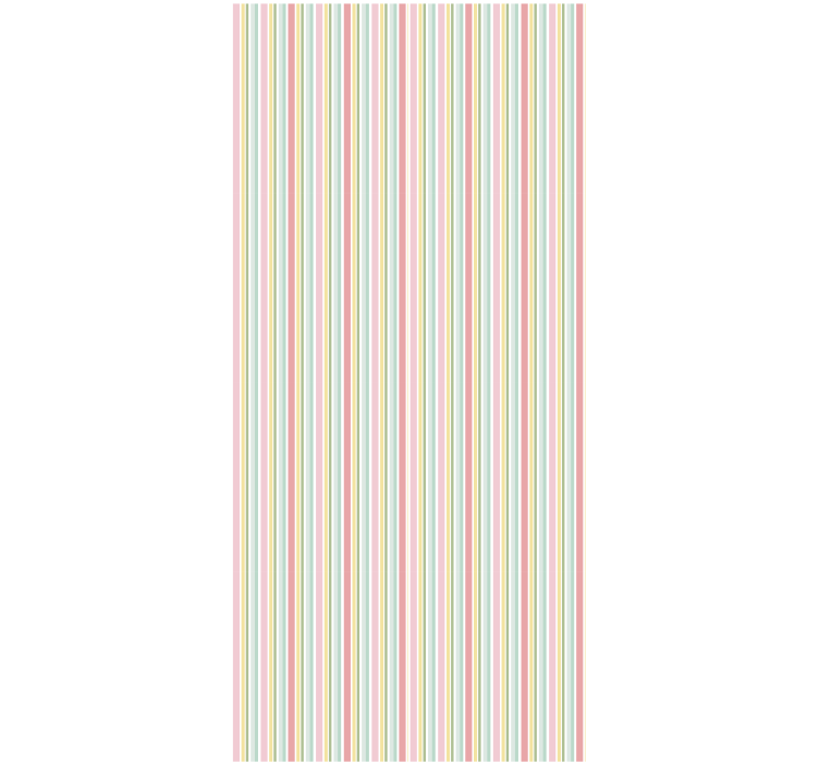 Horizontal pastel stripes tapeta za dnevno sobo - TenStickers