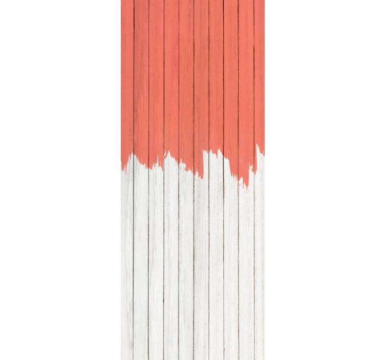 Vzorci živahnega korala na lesenem ozadju - TenStickers