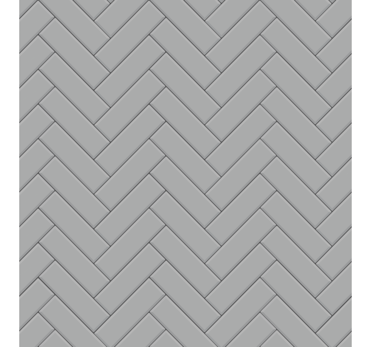 Herringbone grey tiles tapete z ornamentnimi motivi - TenStickers