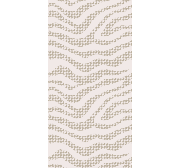 Abstract wave pattern tapeta za dnevno sobo - TenStickers