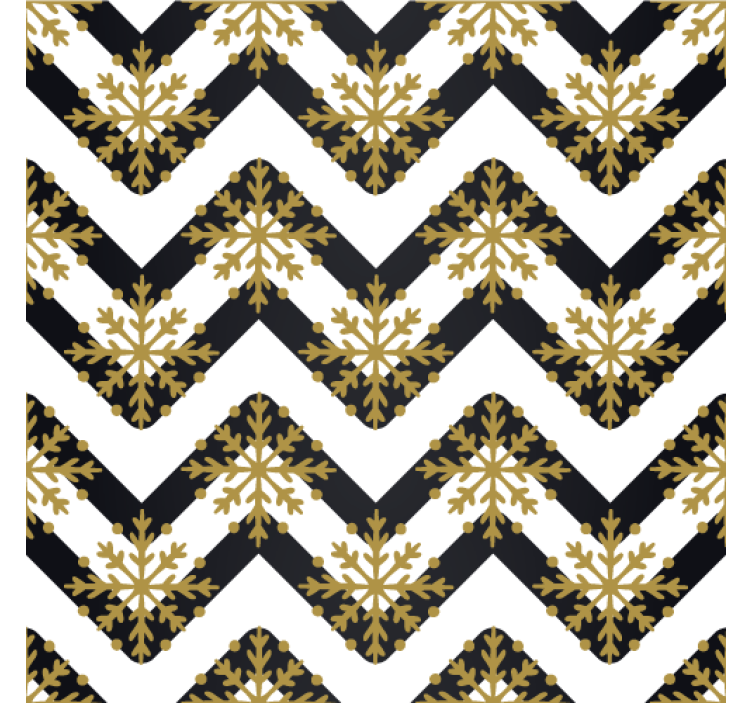 Chevron floral pattern tapete z ornamentnimi motivi - TenStickers