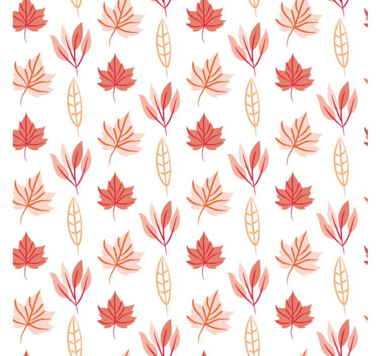 Leaf motif arrangement tapete z ornamentnimi motivi - TenStickers