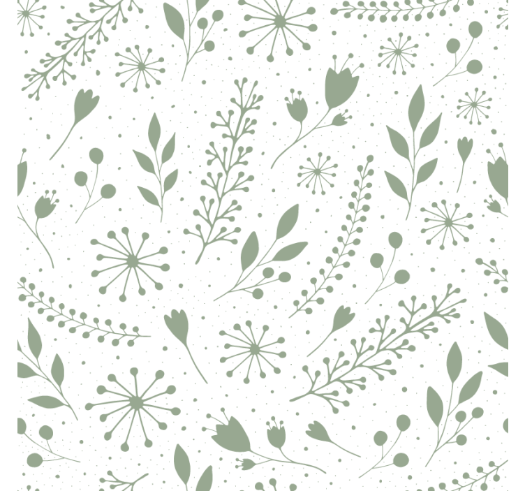 Sweet green leaves tapeta za dnevno sobo - TenStickers