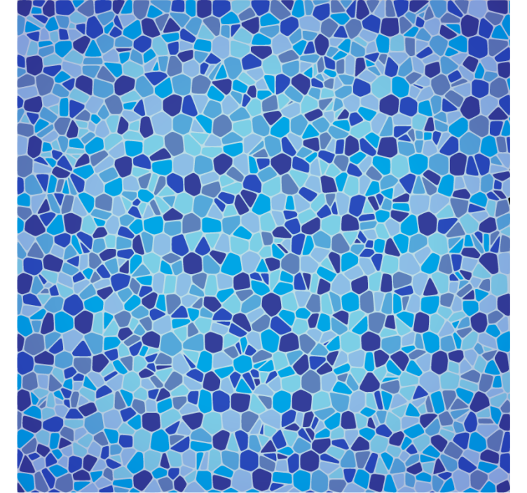 Blue mosaic effect tapeta z vzorci in teksturami - TenStickers