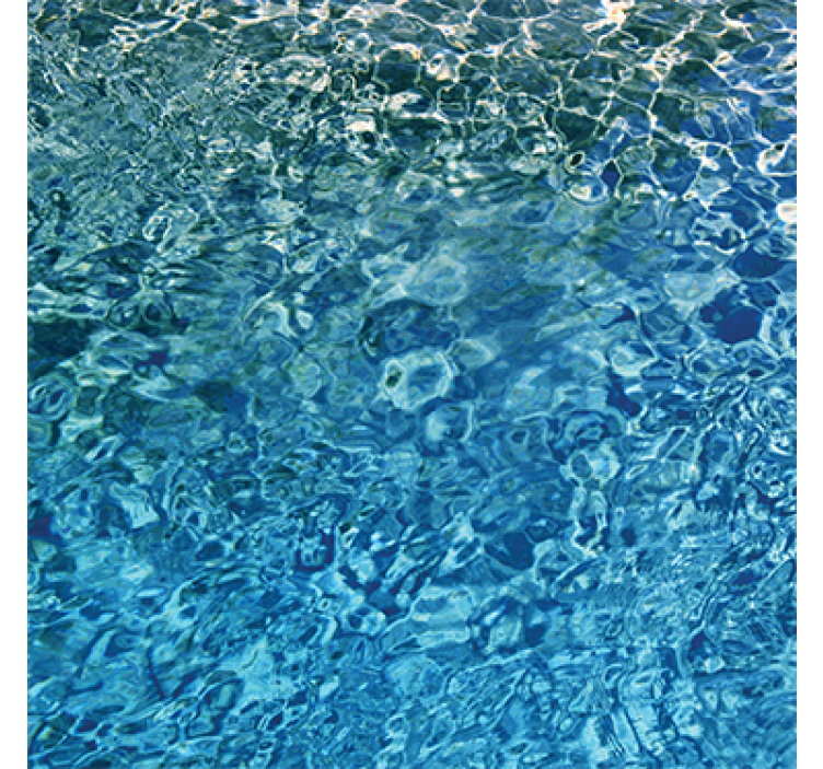 Blue realistic water tapete z unikatnim motivom - TenStickers