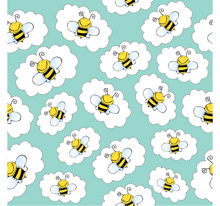 Clouds and bees tapete za otroške sobe - TenStickers