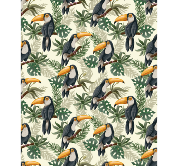 Jungle toucans tapeta z živalmi - TenStickers