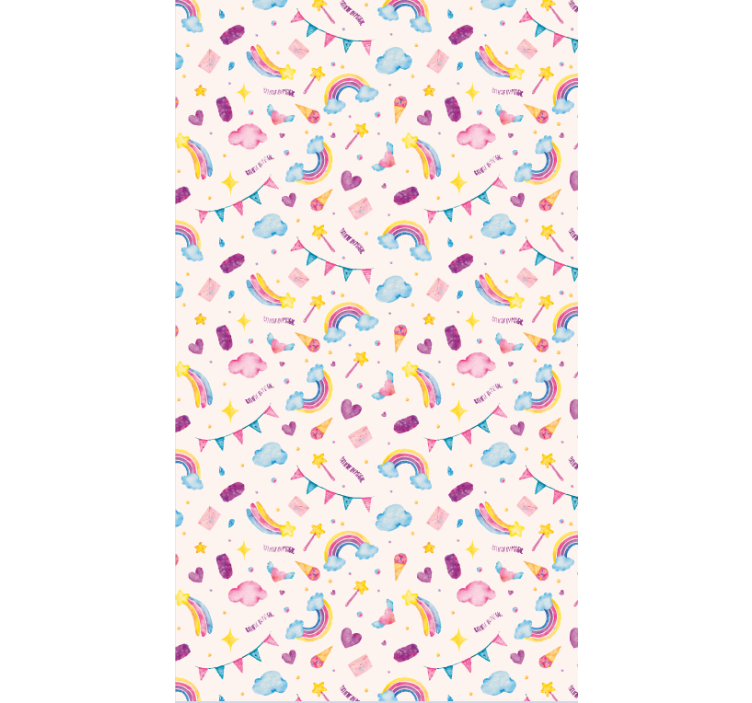 Watercolor seamless pattern tapeta z živalmi - TenStickers