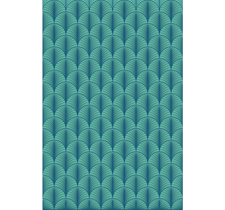 Green blue tapete za spalnice - TenStickers