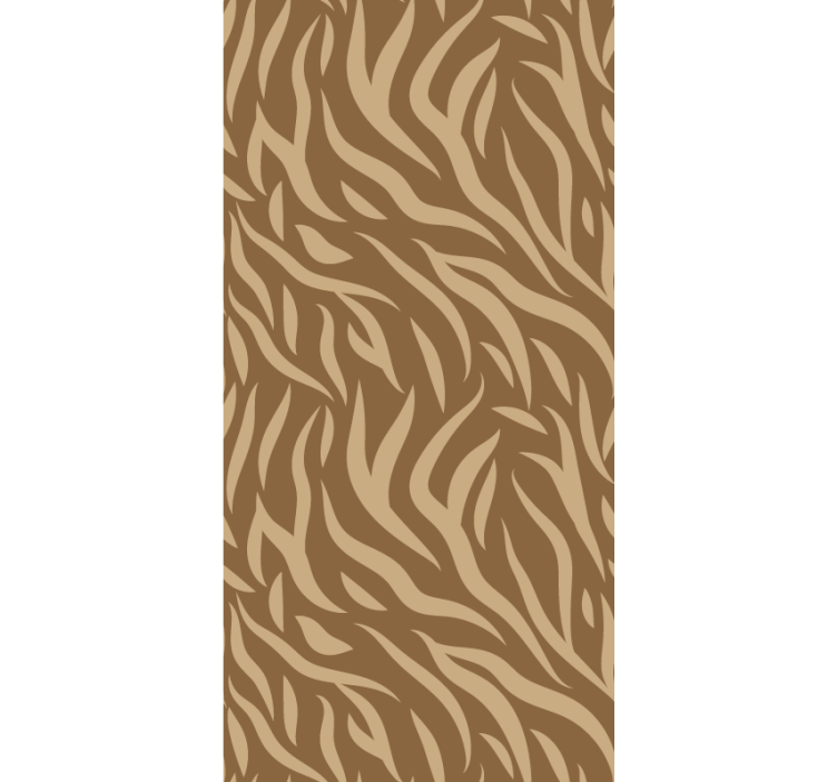 Brown and beige tiger skin pattern tapeta z vzorci - TenStickers