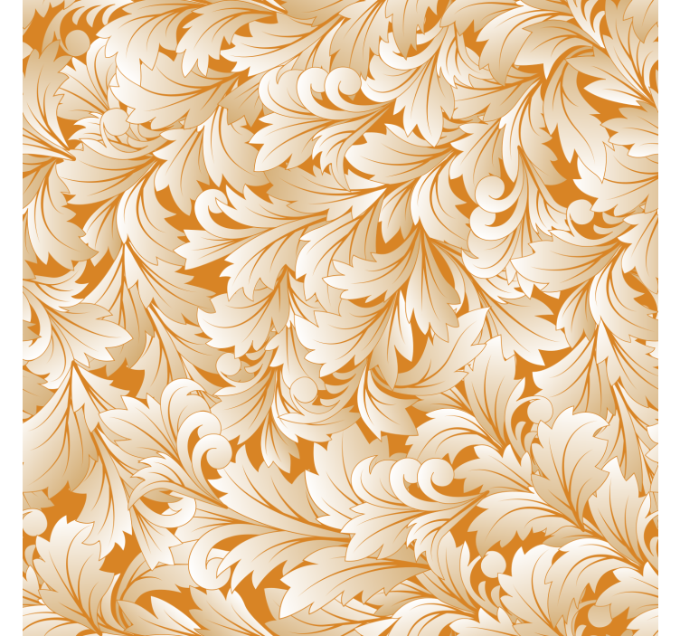 Ornate leaf pattern tapete za spalnice - TenStickers