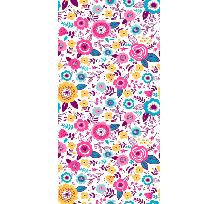 Vibrant botanical motivation tapete za spalnice - TenStickers