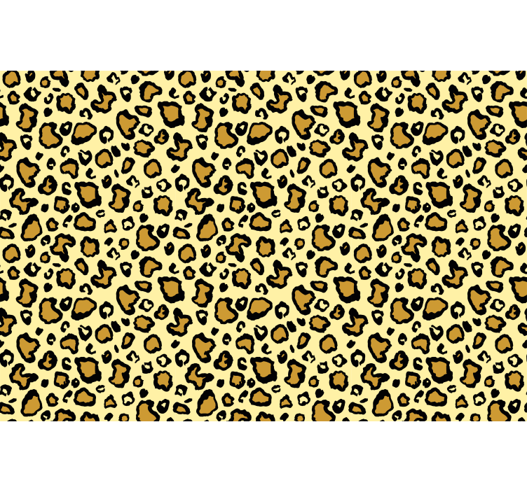 Yellow leopard pattern tapeta z živalmi - TenStickers
