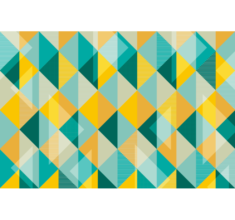 Story of triangles pisarniški tapeti - TenStickers