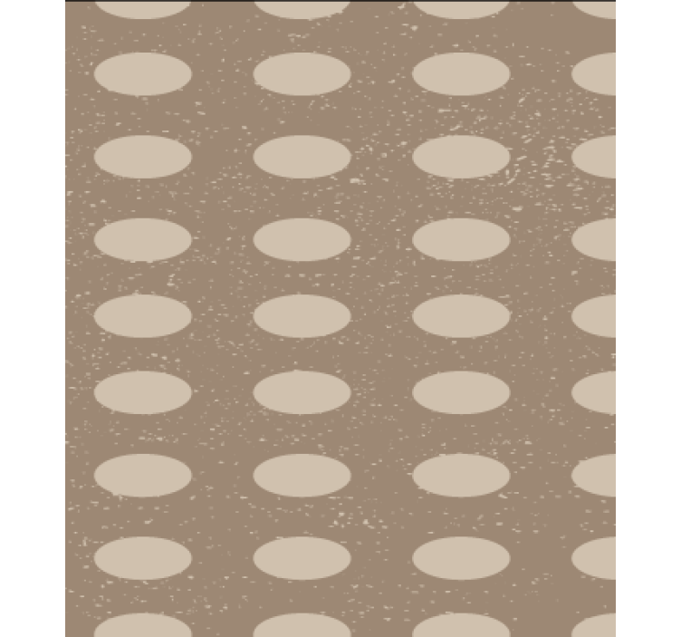 Geometric brown circle pattern tapete za jedilnico - TenStickers