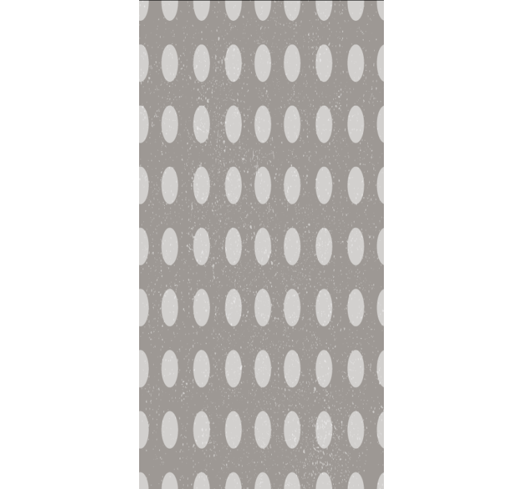 Geometric gray circle pattern tapete za jedilnico - TenStickers