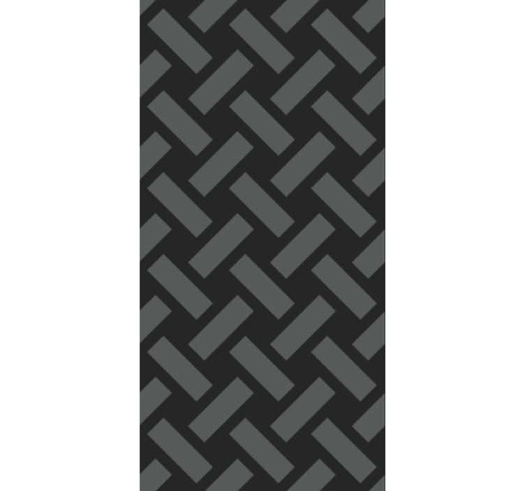 Geometric black squared pattern tapete za jedilnico - TenStickers