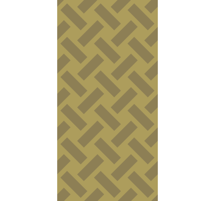 Geometric yellow squared pattern tapete za jedilnico - TenStickers