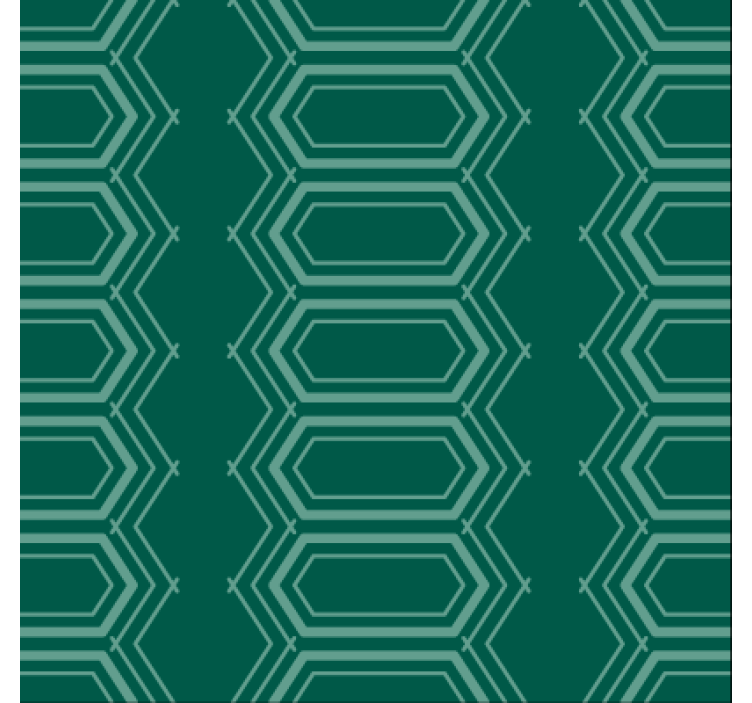 Emerald geometric pattern tapete za jedilnico - TenStickers