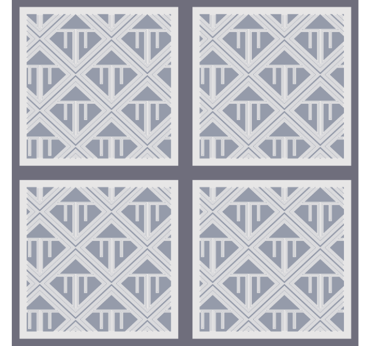 Geometric pattern array tapete za jedilnico - TenStickers