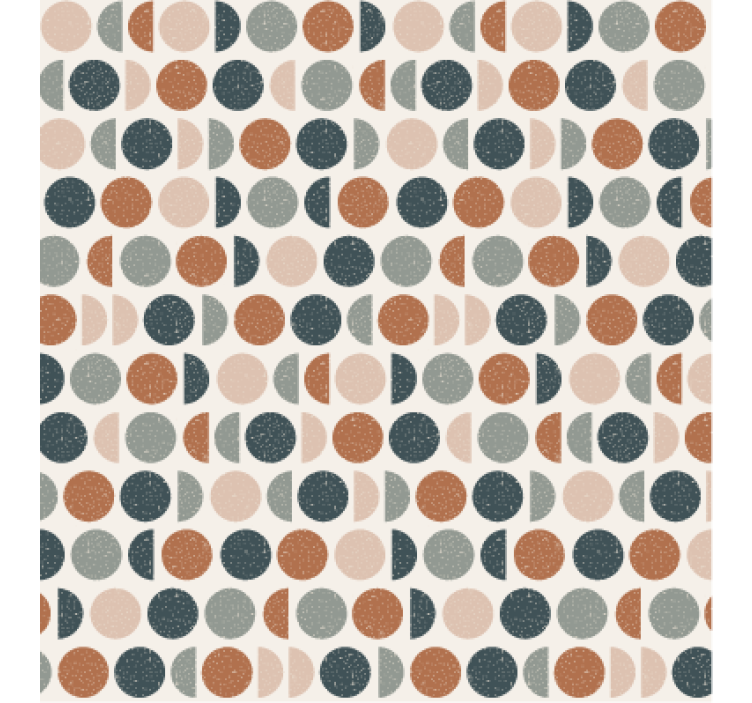 Retro dots pattern geometrijski zidni papir - TenStickers
