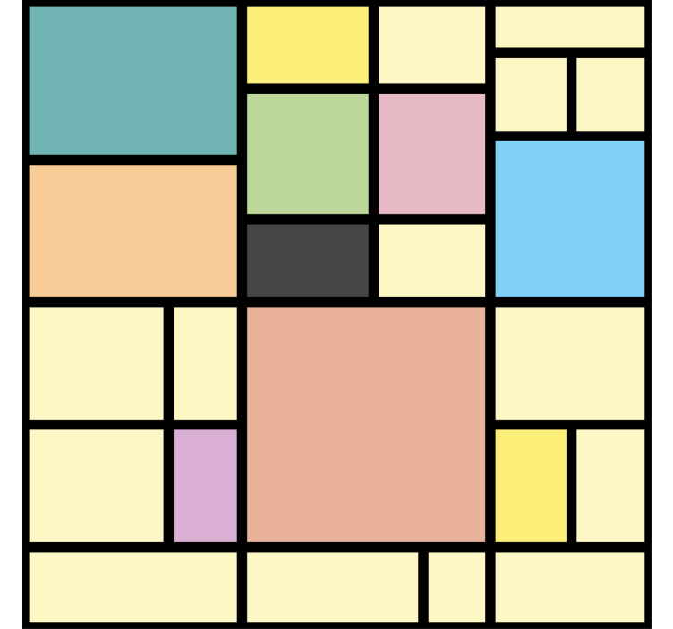 Geometrijski zidni papir živahna geometrija - TenStickers