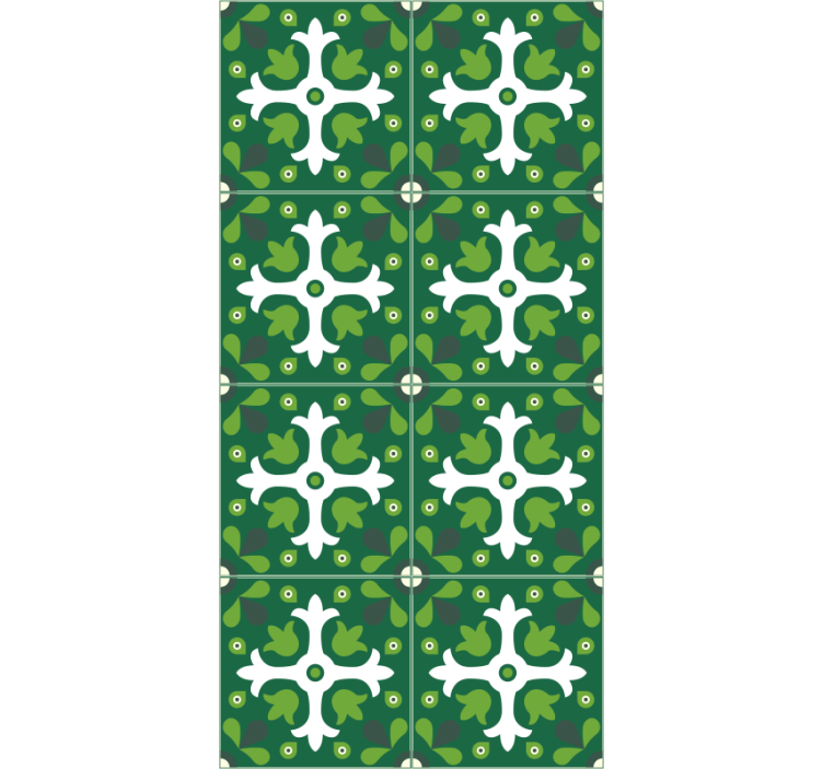 Tapeta narave smaragdni botanični vzorec - TenStickers