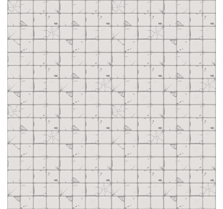 Tapeta z vzorcem ploščic svetlo siva starana ploščica - TenStickers