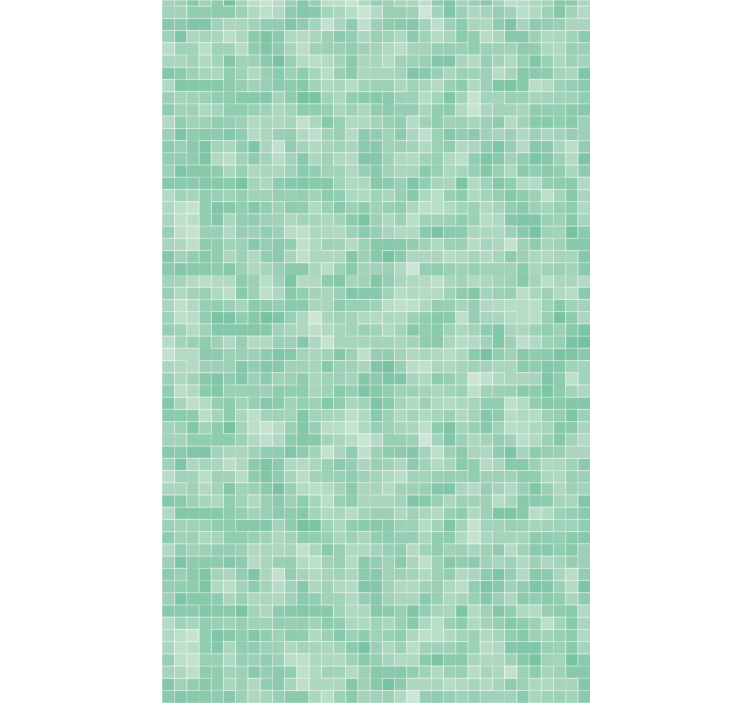 Tapeta z vzorcem ploščic mint mozaik - TenStickers